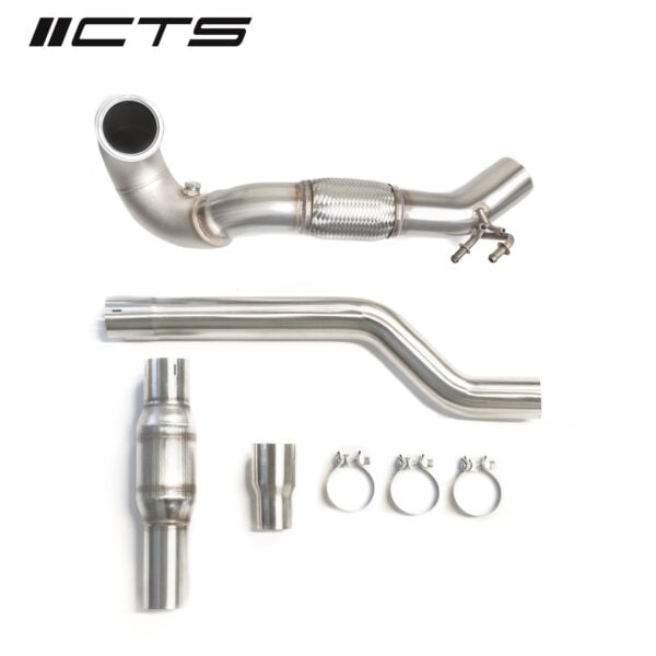 CTS Turbo MQB Downpipe with HIGH FLOW CAT MK7 GTI / Golf R