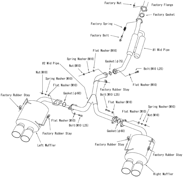 HKS Legamax Premium Catback Exhaust System 2015-2021 WRX/WRX STI