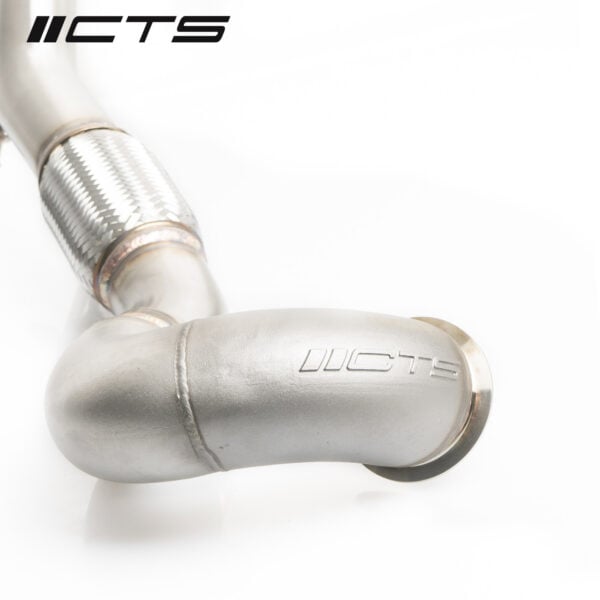 CTS Turbo MQB Downpipe with HIGH FLOW CAT  MK7 GTI / Golf R