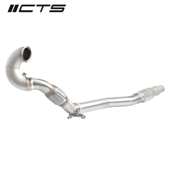 CTS Turbo MQB Downpipe with HIGH FLOW CAT  MK7 GTI / Golf R